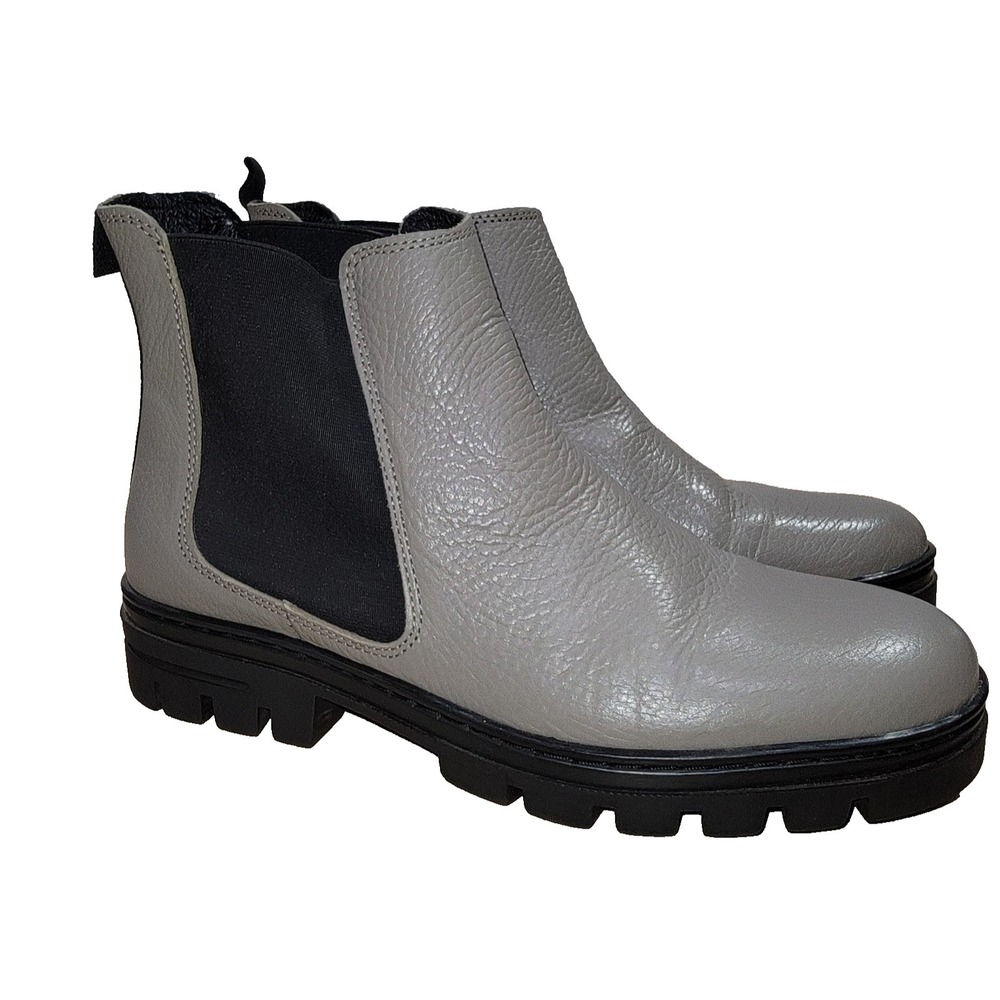 Eric Michael Bethany Women's Chelsea Boots gray leather EU 40 / US 9.5 - 10